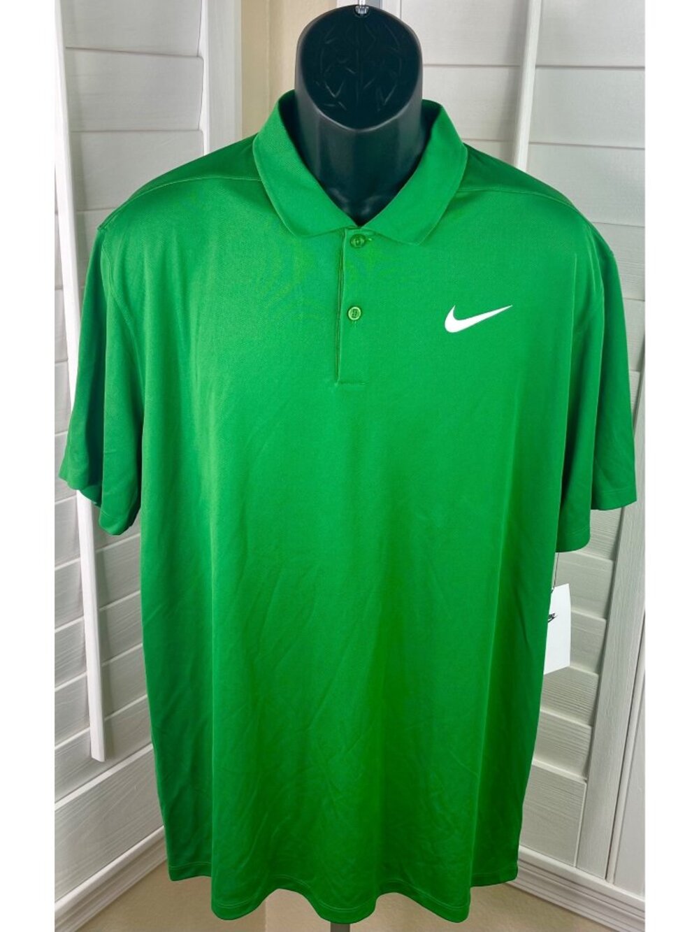 Nike Dri-Fit Lightweight Green Golf Polo Shirt - DX6946-374 - Men’s XL - NWT $60